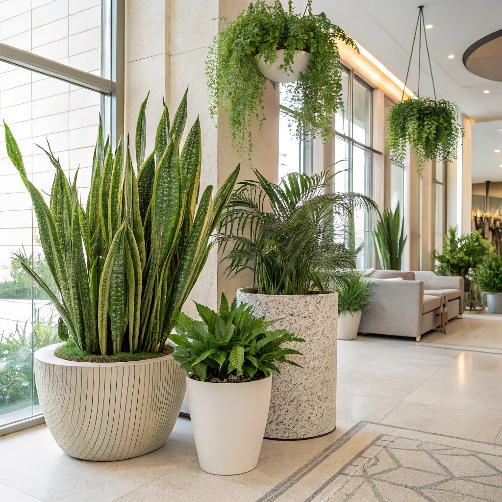 Beautiful interior plant design